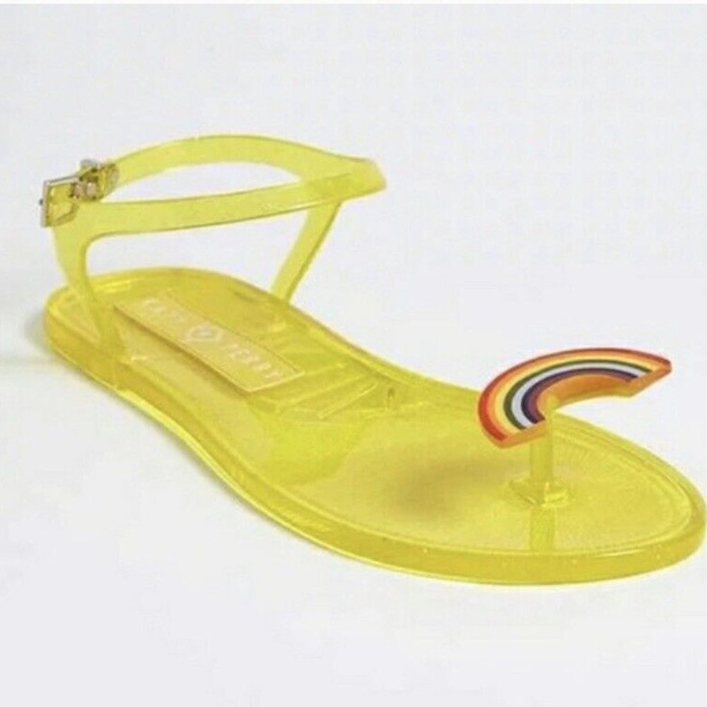 Katy Perry  Women's The Geli Flat Sandal,  Rainbow  Women Size 8 NEW